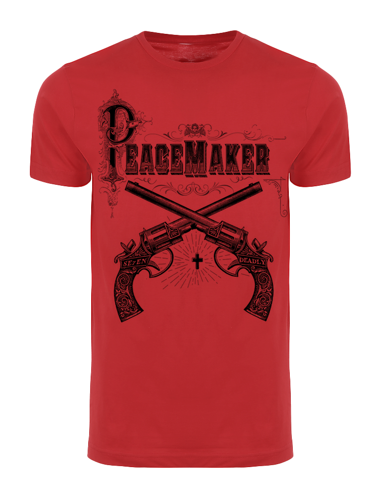 Peace Maker Mens Tee Red