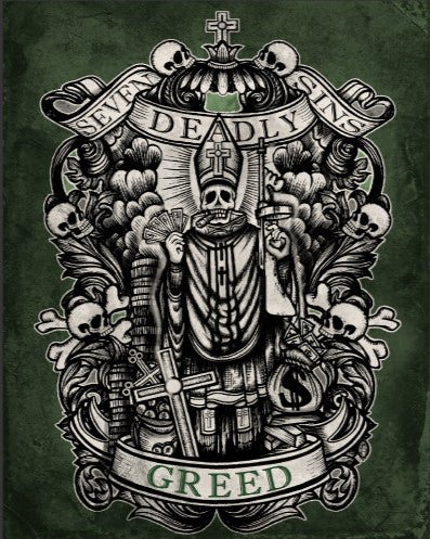 Greed Art Print - Se7en Deadly