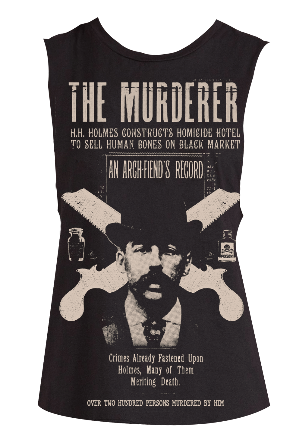 H.H.Holmes Murderer Muscle Tee - Se7en Deadly