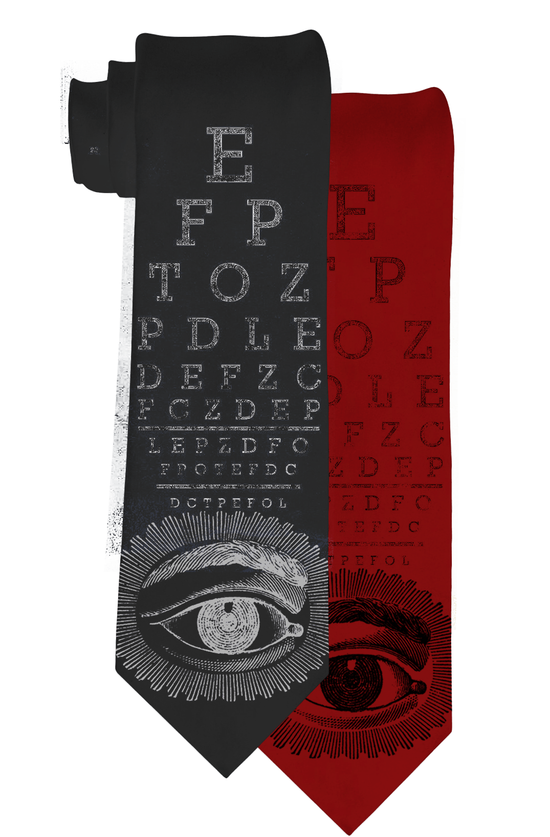 Old Eye Exam Necktie - Se7en Deadly