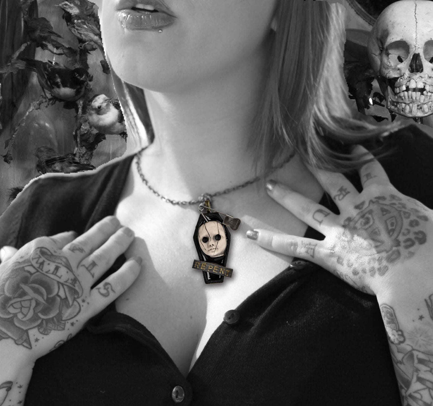 Repent Creepy Doll Necklace - Se7en Deadly