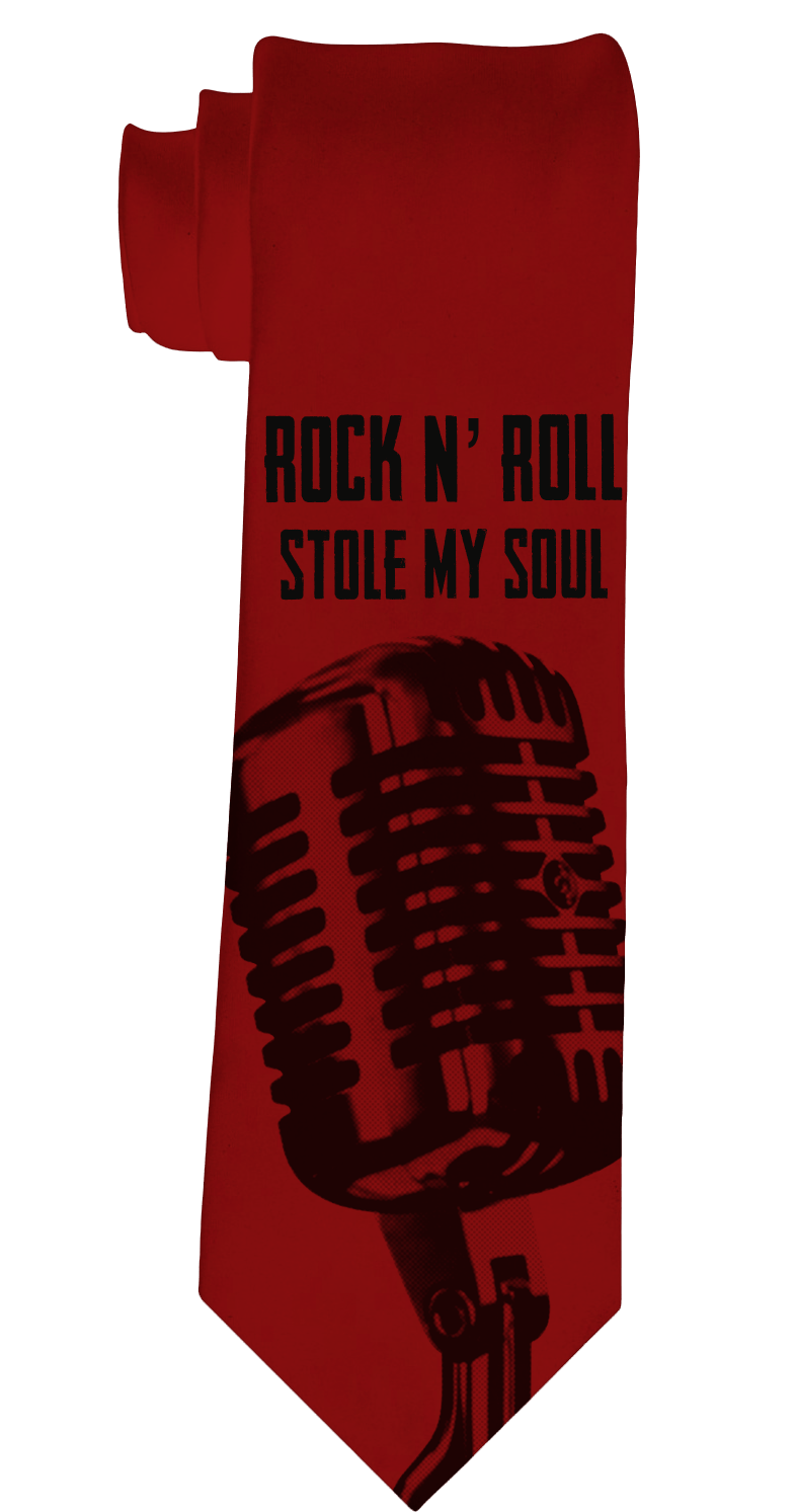 Rock N Roll Stole My Soul Necktie - Se7en Deadly