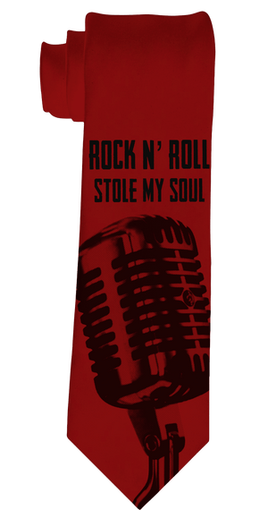 Rock N Roll Stole My Soul Necktie - Se7en Deadly