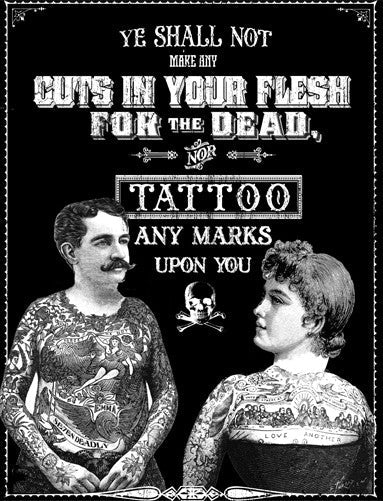 Tattoos for the Dead Art Print - Se7en Deadly