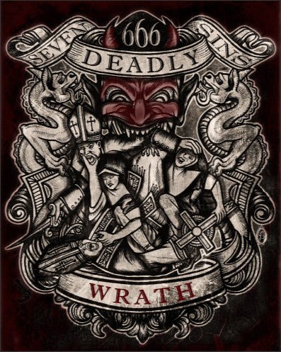 Wrath Art Print - Se7en Deadly