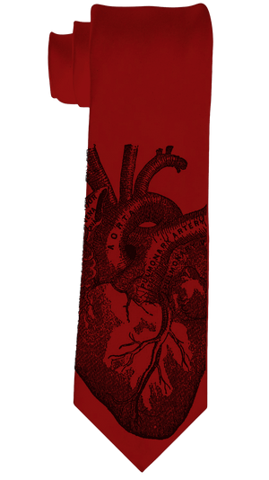 Anatomical Heart Men's Necktie - Se7en Deadly
