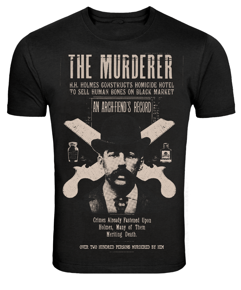 Mens H.H. Holmes Murderer Tee - Se7en Deadly