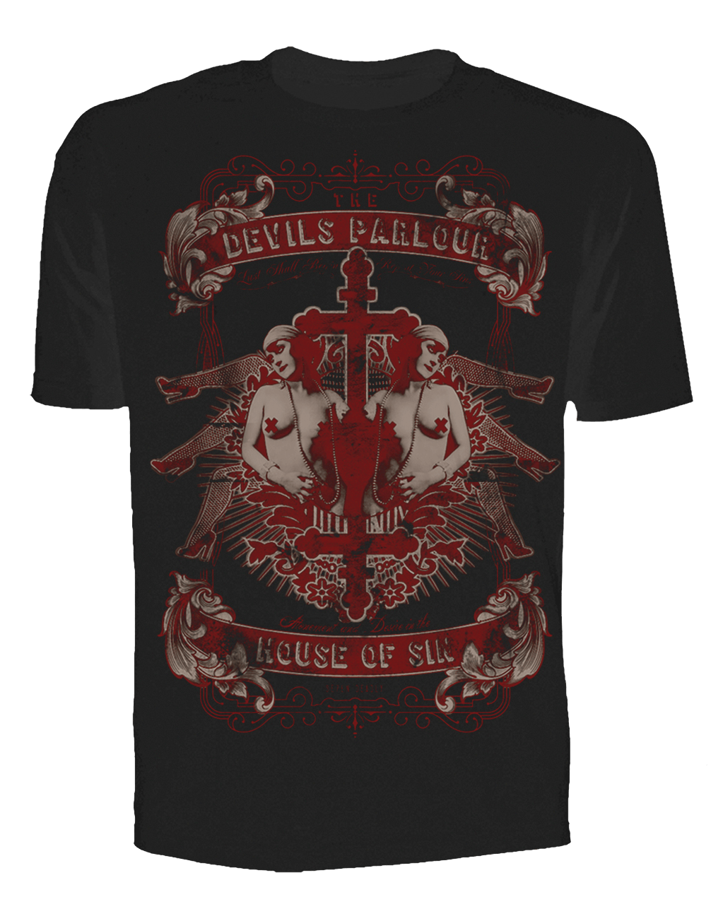 Mens House of Sin Tee - Se7en Deadly