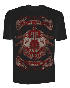 Mens House of Sin Tee - Se7en Deadly