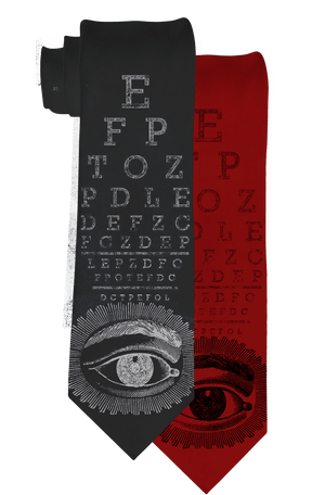Old Eye Exam Necktie - Se7en Deadly