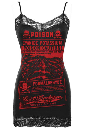 Poison Antidote Lace Cami Black - Se7en Deadly