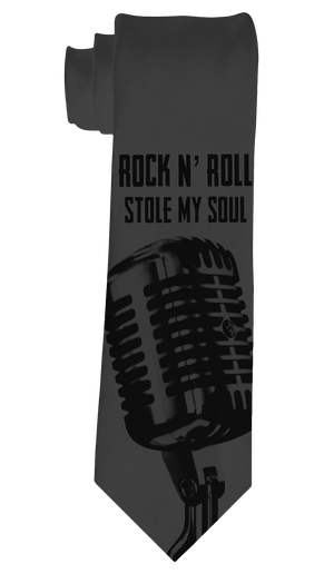 Rock N Roll Stole My Soul Necktie - Se7en Deadly