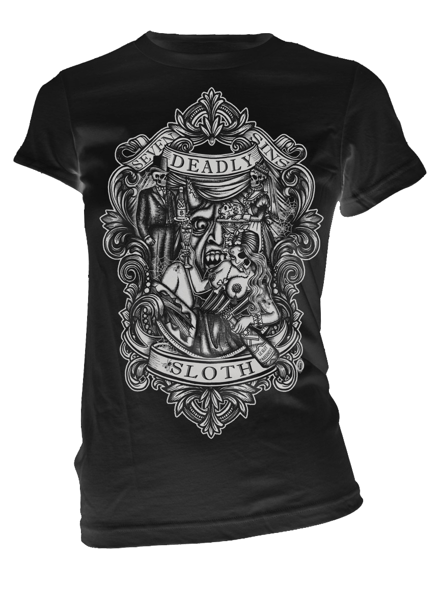 Womens Sloth Tee - Se7en Deadly